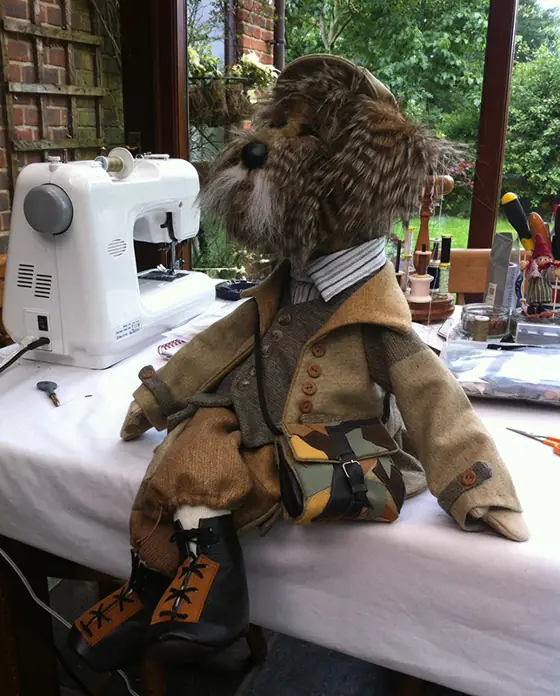 A recent Posh Ted by Sally Jane Miniatures