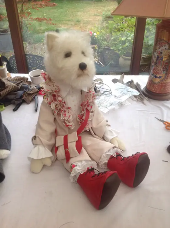 A recent Posh Ted by Sally Jane Miniatures