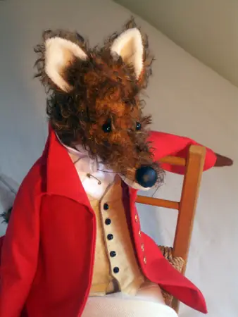 Fox in hunting red
