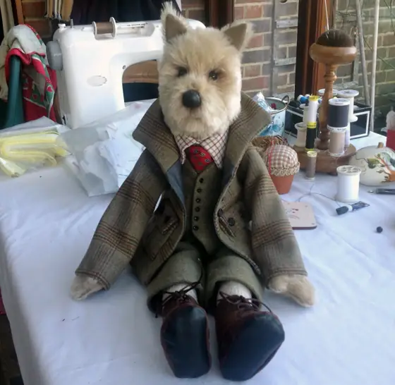 A recent Posh Ted by Sally Jane Miniatures