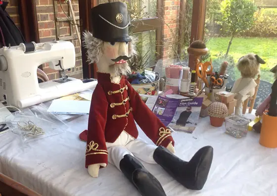 A recent Posh Ted by Sally Jane Miniatures